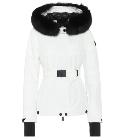 Moncler Laplance Fur-trimmed Ski Jacket In White