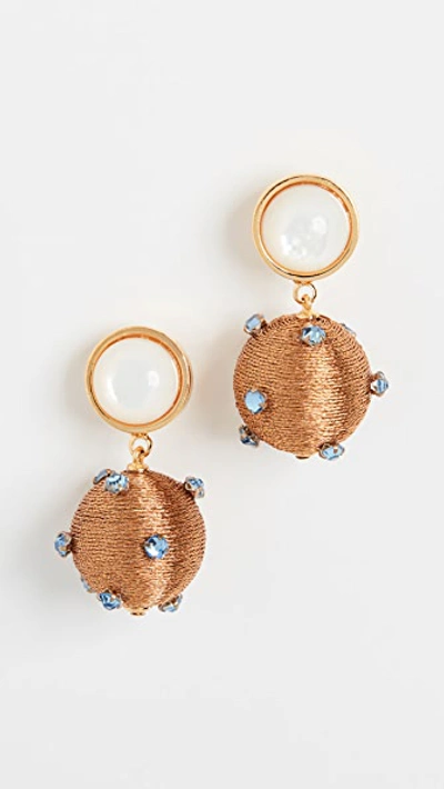 Lizzie Fortunato Sparkler Earrings In Amber