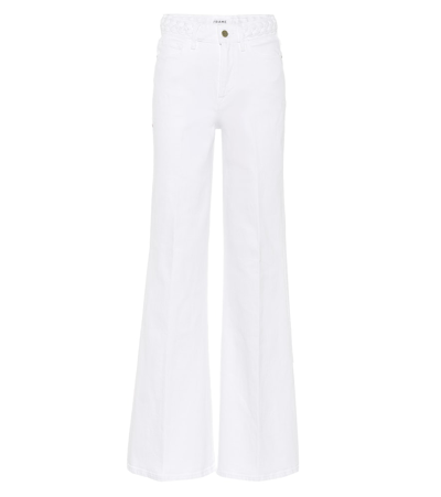 Frame Le Palazzo High-rise Wide-leg Jeans In Au Natural