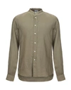Aspesi Linen Shirt In Military Green