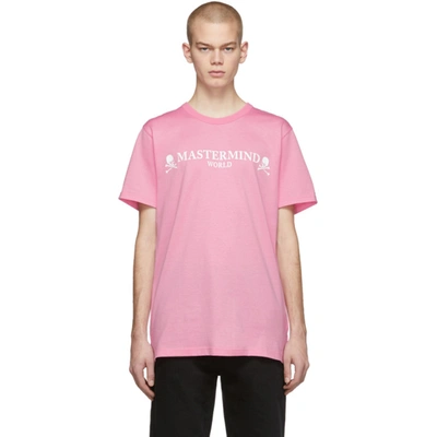 Mastermind Japan Mastermind World Pink Logo T-shirt In 2 Pink