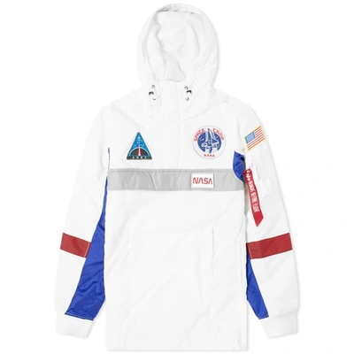 Alpha Industries Space Camp Anorak In White
