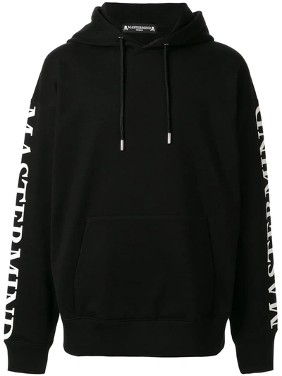 Mastermind Japan Mastermind World Sleeve Logo Popover Hoody In Black