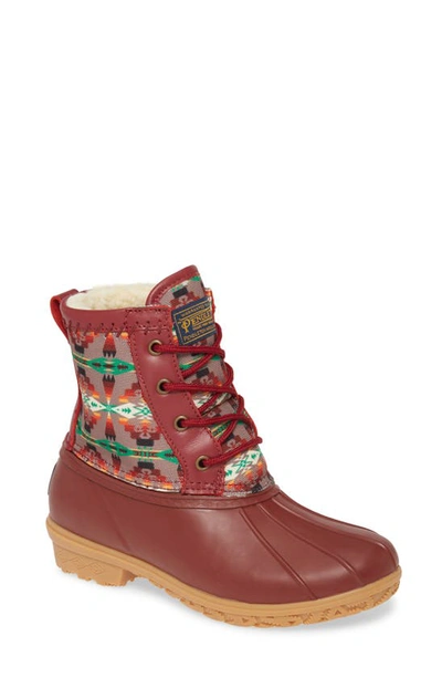 Pendleton Tucson Duck Boot In Scarlet Rubber