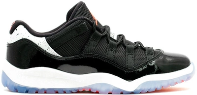 Pre-owned Jordan 11 Retro Low Infrared (ps) In Black/infrared 23-pure Platinum