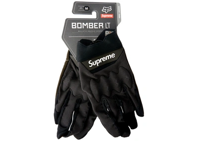 Pre-owned Supreme  Fox Racing Bomber Lt Gloves Black