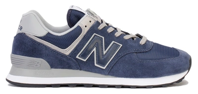 Pre-owned New Balance  574 Classic Navy In Navy/grey