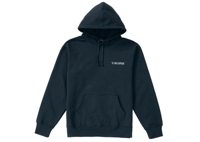 Pre-owned Supreme  1-800 Hooded Sweatshirt Navy