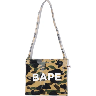 Pre-owned Bape 1st Camo Shoulder Bag Yellow | ModeSens