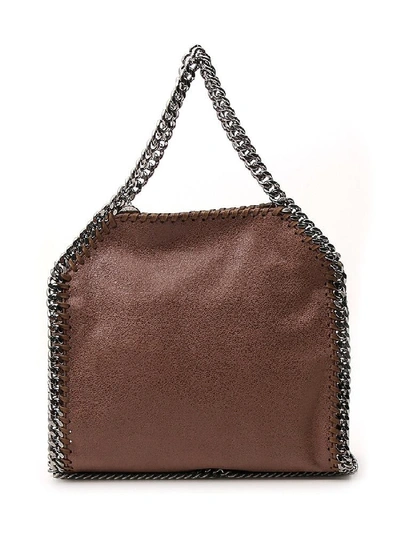 Stella Mccartney Falabella Mini Chain Tote Bag In Brown