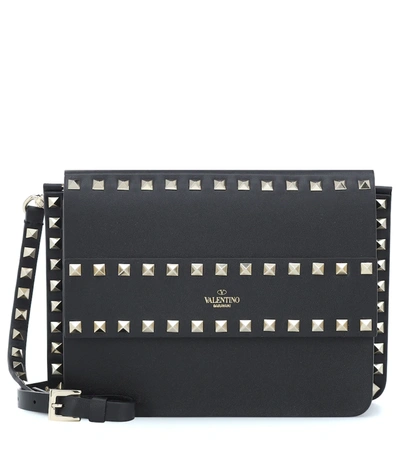 Valentino Garavani Rockstud Leather Cross-body Bag In Black