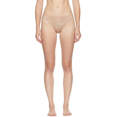 Fleur Of England Pink Ouvert Briefs In Blush