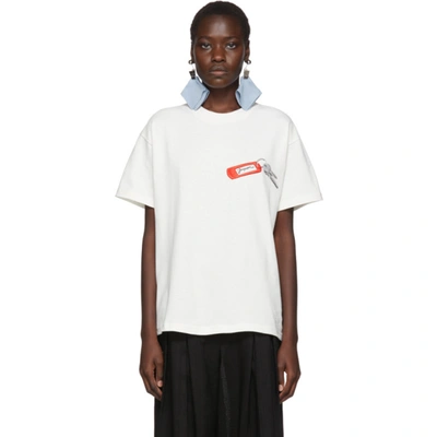 Jacquemus White 'le T-shirt Collectionneuse' T-shirt In White White