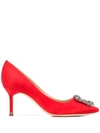 Manolo Blahnik Hangisi 70 Pumps In Red