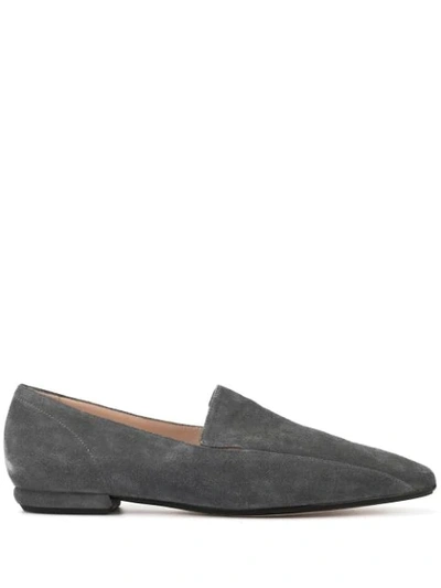 Rodo Square-toe Loafers In Grey
