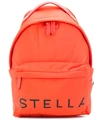 Stella Mccartney Stella Logo Backpack In Orange