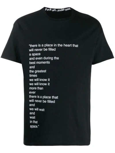 Famt 'there Is A Place' T-shirt In Black