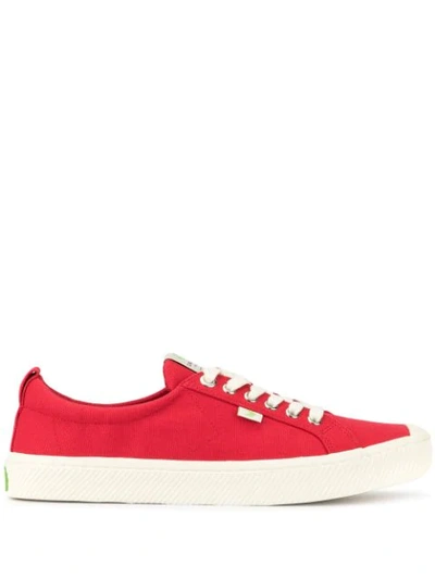Cariuma Oca Low Red Canvas Sneaker