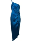 Michelle Mason Twist-knot Dress In Blue