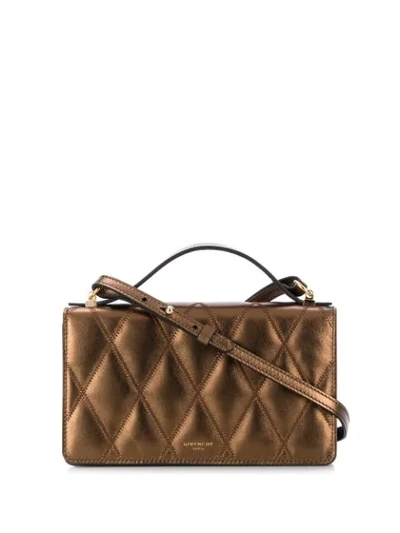Givenchy Quilted Crossbody Bag In Gold