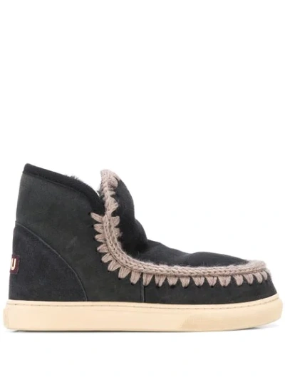 Mou Eskimo Ankle Boots In Grey