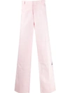 Raf Simons Panelled Wide-leg Trousers In Pink