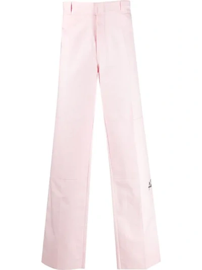 Raf Simons Panelled Wide-leg Trousers In Pink