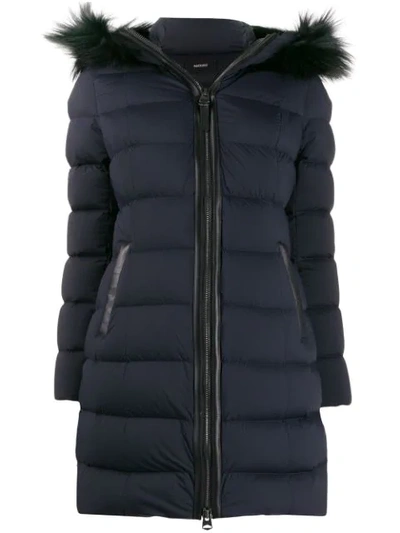 Mackage Callax Zip-up Coat In Navy
