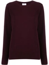 Allude Pullover Mit Rundem Ausschnitt In Red