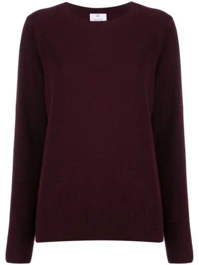 Allude Pullover Mit Rundem Ausschnitt In Red