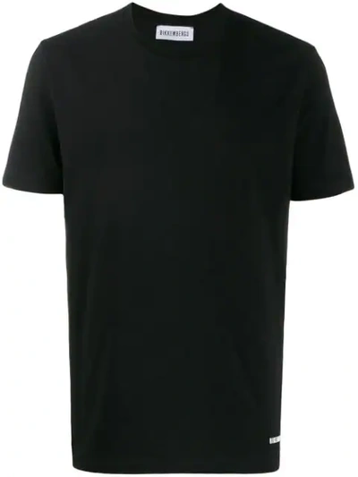 Dirk Bikkembergs T-shirt Mit Kariertem Detail In Black