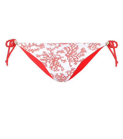 Heidi Klein Belize Reversible Bikini Bottoms In Red