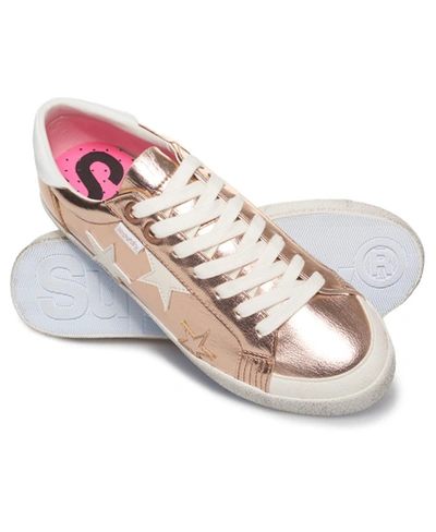 Superdry Super Sleek Logo Low Pro Trainers In Pink | ModeSens