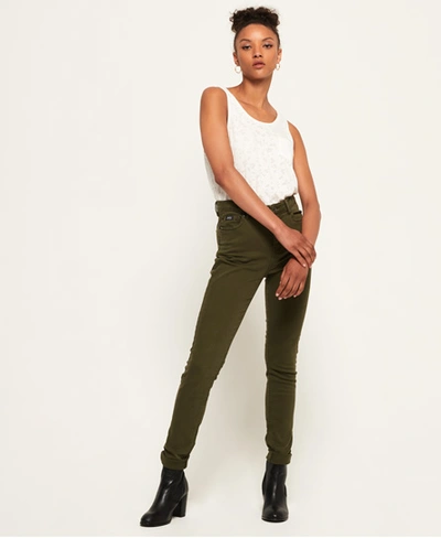 Superdry Sophia High Waist Skinny Jeans In Green