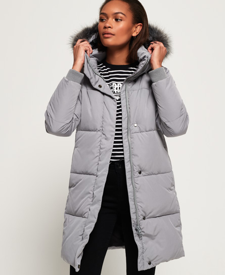 Superdry Cocoon Parka Jacket In Grey | ModeSens