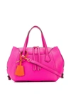 Tory Burch Perry Small Satchel In Crazy Pink