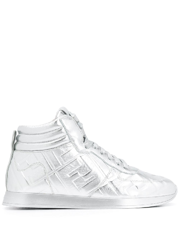 fendi silver sneakers