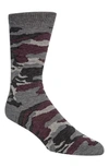 Cole Haan Camouflage-print Socks In Mid Grey