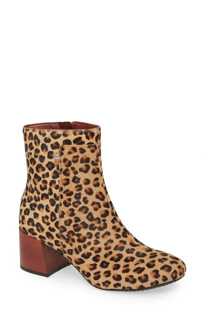 toms leopard booties