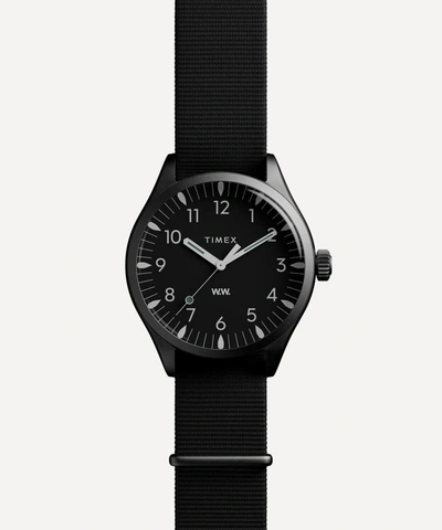 Wood Wood X Timex Waterbury Watch In Black