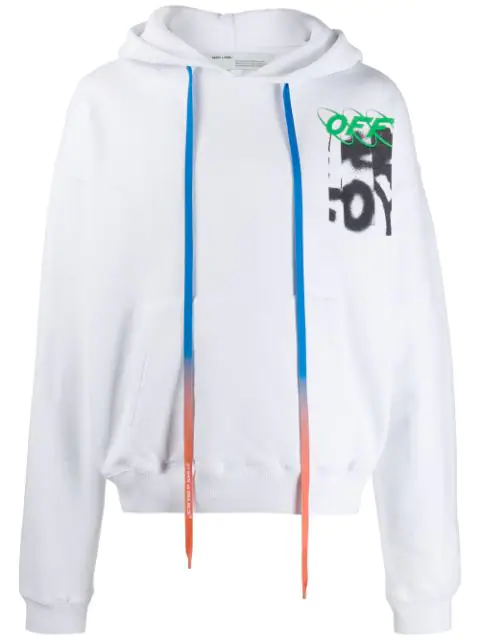 off white hoodie spray paint