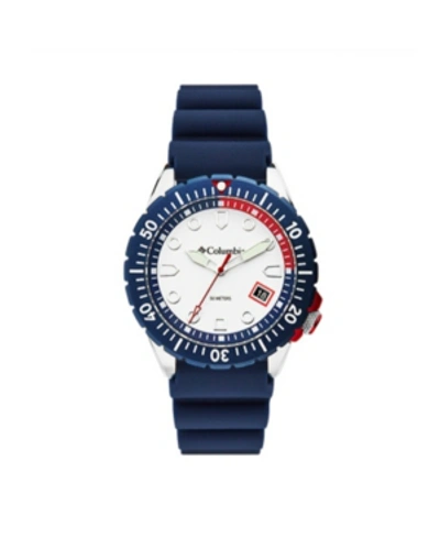 Columbia Men's Pacific Outlander Blue Silicone Strap Watch 42mm