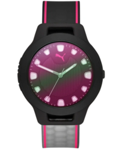 Puma Ladies Reset Nylon Watch, 36mm In Black