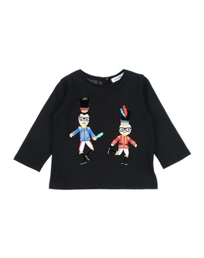 Dolce & Gabbana Babies' T-shirts In Black