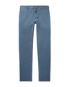 Isaia Casual Pants In Slate Blue