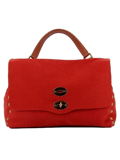 Zanellato Rubino Di Boemia Leather Handbag In Red