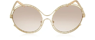 Chloé Isidora Wire-rimmed Sunglasses