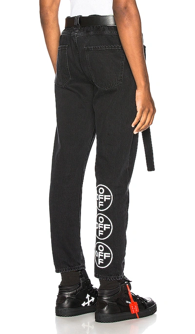 Off-white Exclusive Slim Low Crotch Pants In Black