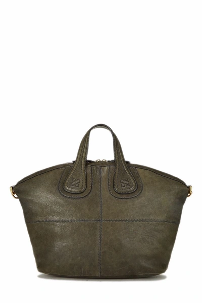 Pre-owned Givenchy Green Leather Nightingale Medium