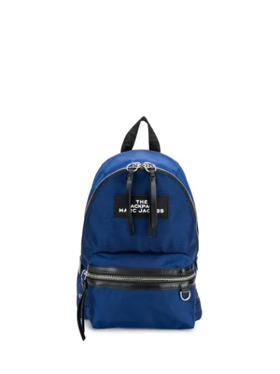 Marc Jacobs Medium Nylon Dual-zip Backpack Bag In Night Blue